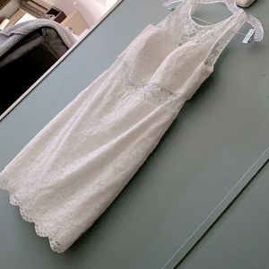 Like new! White lace dress!